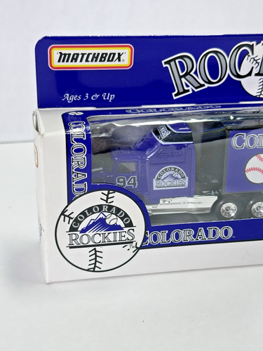 Matchbox Tractor Trailer Vintage in Box Diecast 1994 Colorado Rockies Peterbuilt - Picture 3 of 8