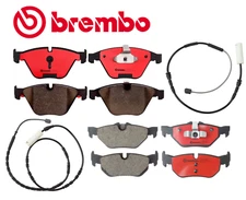 Front Brake Pad Rear Brake Pad Set Ceramic OEM Brembo + Sensor for BMW 328i x