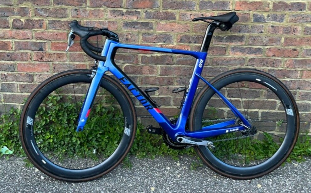 56cm Factor One Road Bike Dura Ace Di2, Vision Carbon Wheels