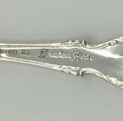 Breton Rose by Rogers/ International Sterling Silver 4pc. Place