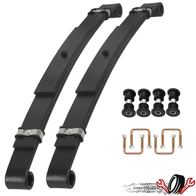 Heavy Duty Rear Leaf Springs For EZGO TXT/Medalist Golf Cart 1994-95 W/ Bushing