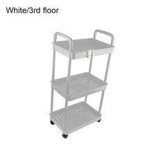 Storage Trolley Cart On Wheels Kitchen Organizer Rack Bathroom Room 3/4Tier UK