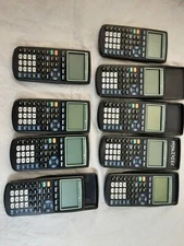 Lot Of 9 Texas Instruments TI-83 Plus Graphing Calculators  Untested 