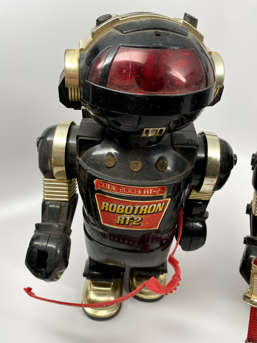 昭和レトロ、NEW BRIGHTブライトロボトロンRT-2ロボット① Robotron RT-2 Code 2003 AT-2-X 1985 New Bright 14