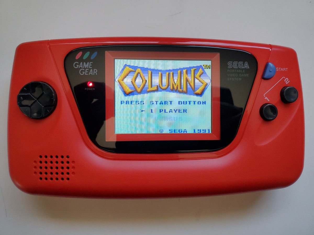 costum made red Sega Game Gear mcwill TFT LCD USB-C CleanJuice