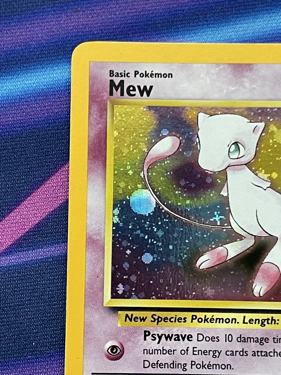 💥 Mew w/ Swirl 2000 Pokemon Promo Holo Foil Black Star Rare