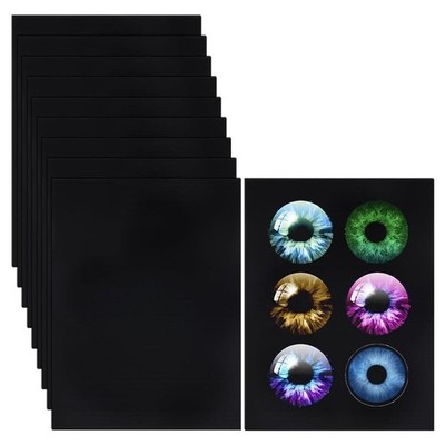 2X(10 Stück Fursuit-Augennetz, 11,8 X 8,6  Schwarzes Kostüm-Augennetz, 3737