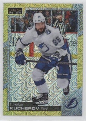 2020-21 O-Pee-Chee Platinum Yellow Traxx 209/249 Nikita Kucherov #3 6m1