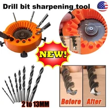 Angle Grinder Drill Bit Sharpener Power Drill Bit Grinding Tool Attachment ~USA