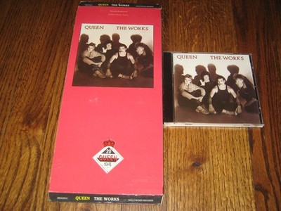 Queen The Works Longbox and Cd Rare! Radio GaGa I Want To Break Free