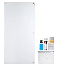 Magnetic Glass Whiteboard Dry Erase Board 36 In. X 24 In. Wall-Mounted Large Whi