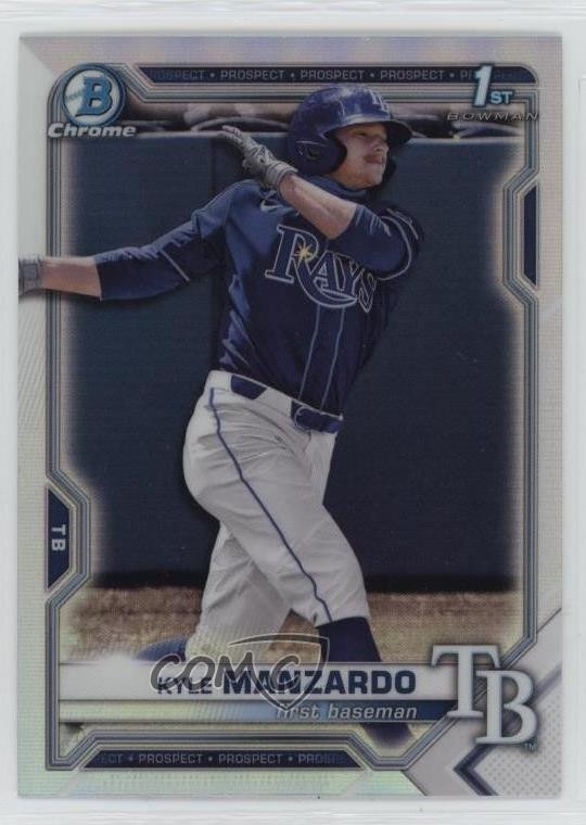 2021 Bowman Draft Chrome Refractor Kyle Manzardo #BDC-191 1j8z