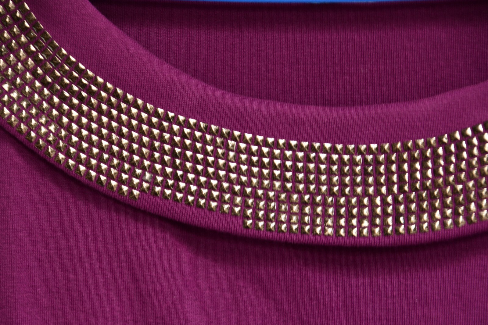 Rafaella Purple 3/4 sleeve embellished top size Xl