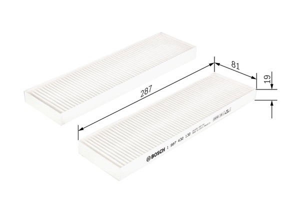 NEU - Bosch 1987432132 Filter, Innenraumluft FüR Hyundai-image