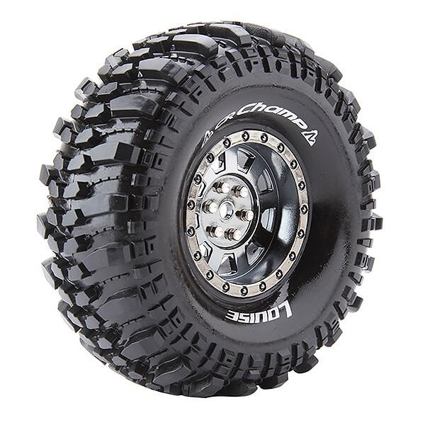 Louise RC CR-Champ 1/10 Super Soft (12mm Hex) Wheels & Tyres (Pair)