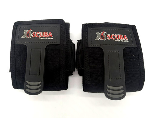 Pair of XS Scuba Single Weight Pocket for 2" Weight Belt - Black - Quick Release