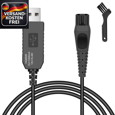 Ladekabel für Rasierer USB kompatibel mit Philips Serie 3000 5000 7000 Einsatzbe