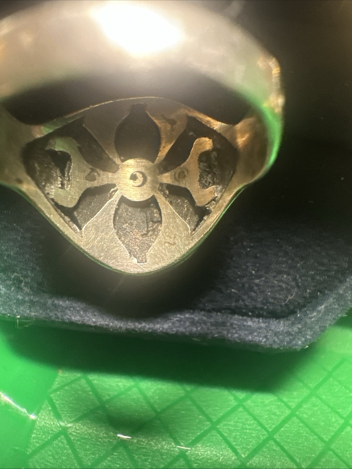 Man’s Middle Eastern Ring, Silver Size 9 Very Old… - image 4