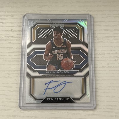 2020-21 Panini Prizm Frank Jackson Silver Prizm Auto #PE-FRA Pelicans