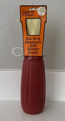 VINTAGE Bar-B-Q Dispenser With Baster Brush 