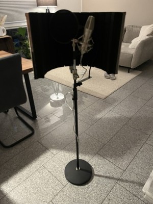 Mikrofon Isolation Schallschutz Mit Stativ Ständer Studio Aufnhame Ausrüstung