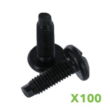 100 pack Server Rack Screws 3/8" Pan Phillips 10-32 Stainless Steel 19" Rack