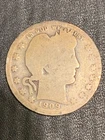 1909-O New Orleans  Mint Silver Barber Quarter  lot # 2081