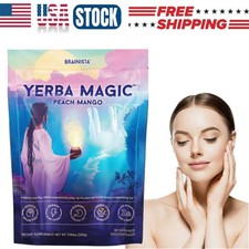 Yerba Magic Yerba Mate Instant Tea Powder - Peach Mango Flavor - 30 Servings