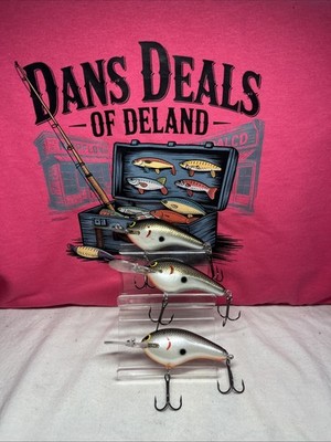 VINTAGE Lot Of 3 BAGLEYS BALSA DIVING KILLER B111 CRANKBAIT USA Free Ship