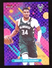 2025-26 Topps Finest Giannis Antetokounmpo Common Purple X-fractor 046/150