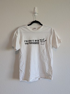 Billy Madison ''I've Had It With You Penguins!'' T-Shirt Medium M White Graphic...