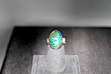 Azurite Sterling Silver Ring size 6