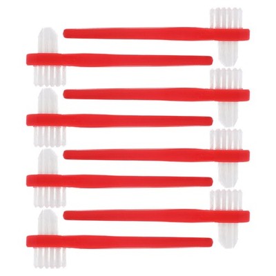 8 Pcs False Braces Toothbrush Two Headed Remover Cleaning