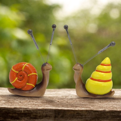 Mini Snail Decoration Small Snail Figurine Lifelike Adorable For Garden - Picture 15 of 24