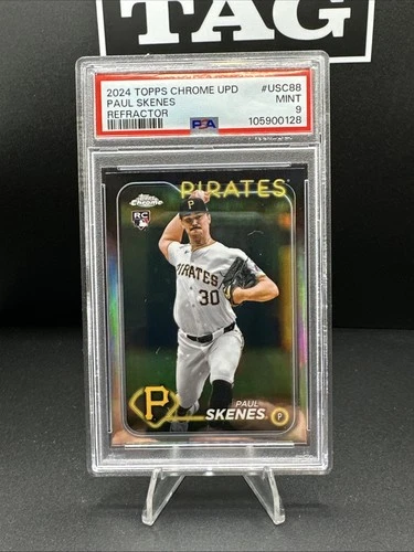 2024 Topps Chrome Update Paul Skenes Rookie Refractor USC88 PSA 9