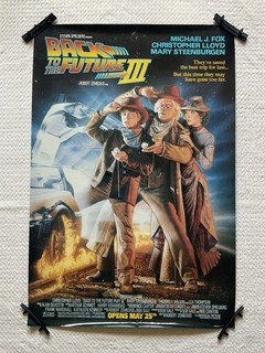 BACK TO THE FUTURE III Vintage Double Sided 1990 Movie Poster 27"x40"