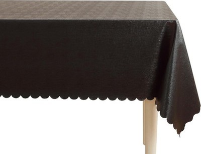 Rectangle Vinyl Tablecloth, 100% Waterproof Oil Proof Plastic Table Cloth,