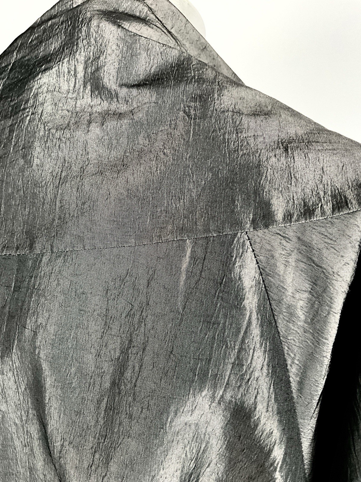 Vintage Early 1980's Willi Smith WilliWear Taffeta Belted Hourglass Coat image 4