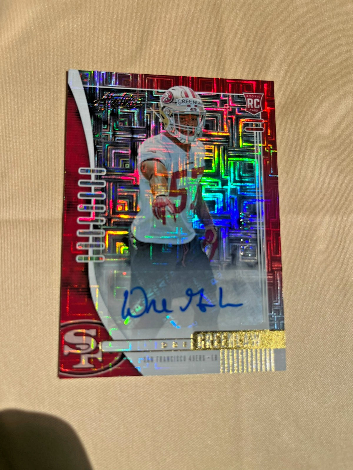 Dre Greenlaw Panini Absolute #186 Signature-Spectrum
