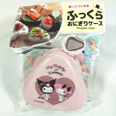 Sanrio My Melody Kuromi Rice Ball Case Onigiri Mold Lunch Box Japan