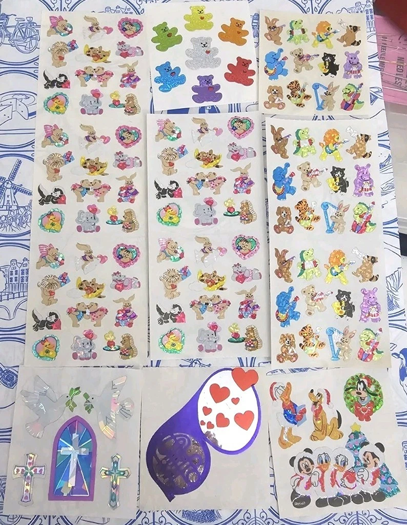 サンディライオン のパステルカラーのホロミニベアー1Slip Sandylion History Scrapbooking Stickers for sale - eBay