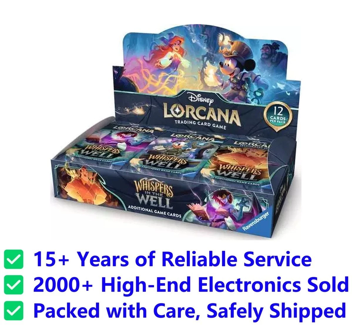 Ravensburger Disney Lorcana TCG Collectible Card Game Sealed Boxes