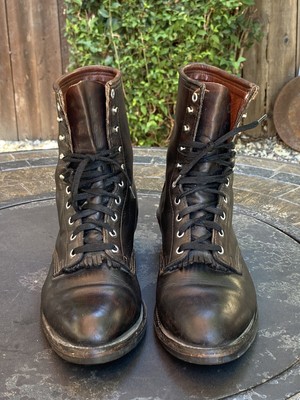 Gorilla Shoe Steel Toe Black Leather Work Workwear Logger Men\'s Boots Size 6 Gorilla Workwear Boots for Men for Sale | Shop New & Used  main image 3