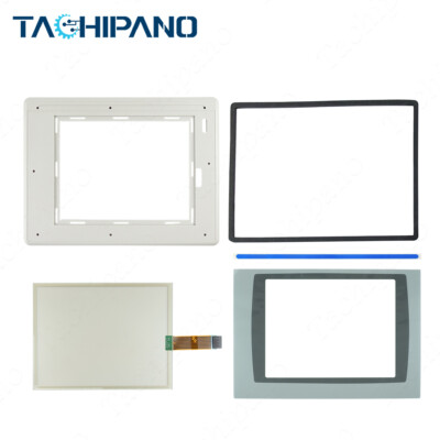 For 2711P-T10C15A6 2711P-T10C15A7 Front Case with Touch Screen + Front Overlay