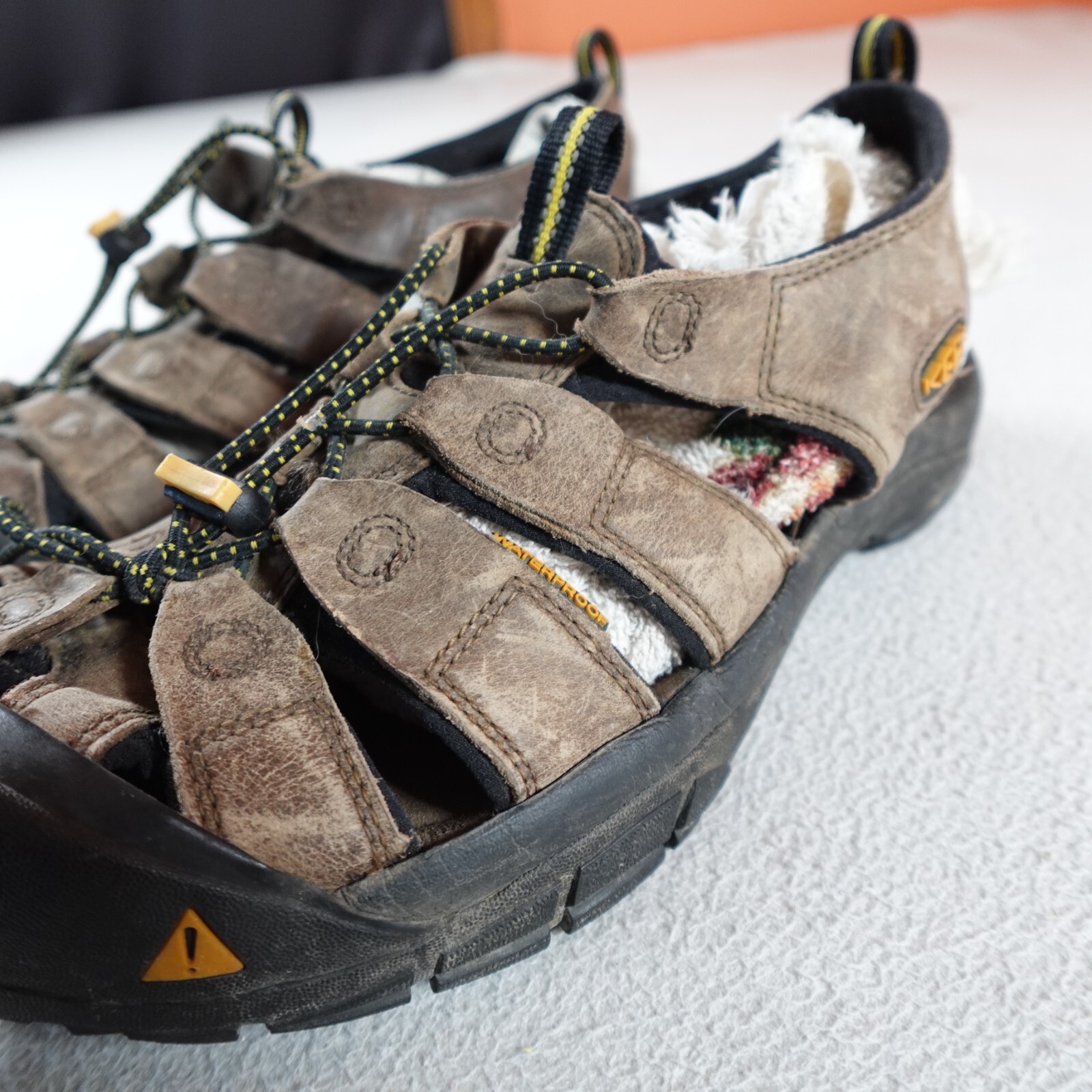 Sandali Keen uomo 11 5 marroni impermeabili escursionismo Newport pelle punta chiusa passeggio