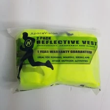 Apace Vision Reflective Vest (2 Pack) | Lightweight, Adjustable & Elastic | S...