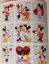 Vintage 1980/90 s Mickey Minnie Sticker Sheets