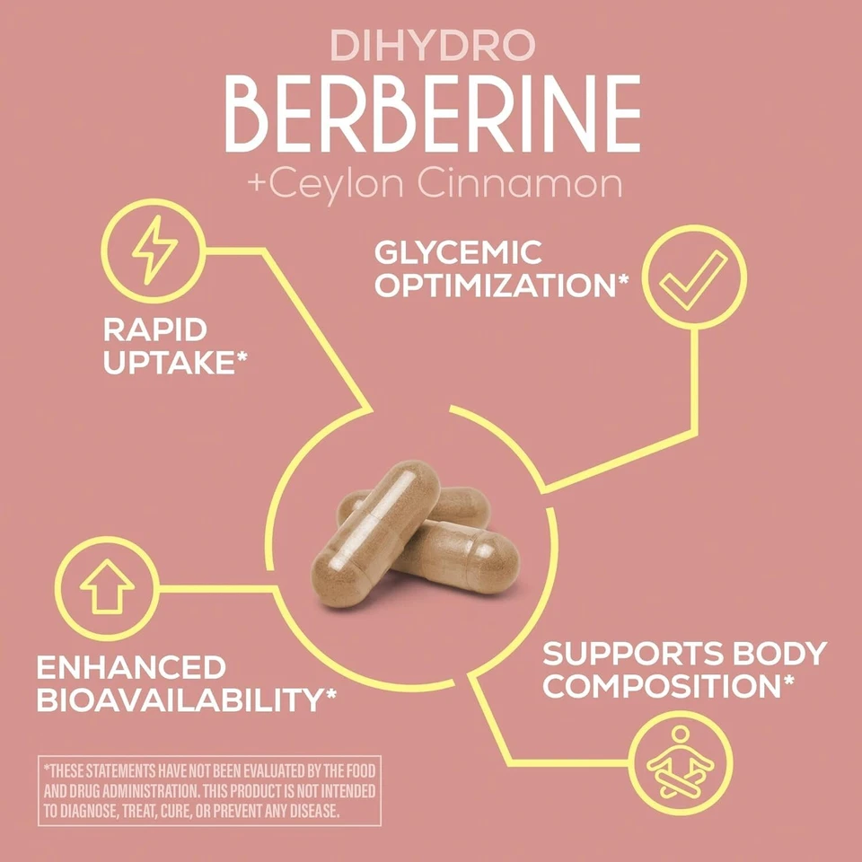 Sunwarrior Suplemento Berberina Ceilán Canela Dihidroberina Cápsulas 60 Ct Foto 3 de 4