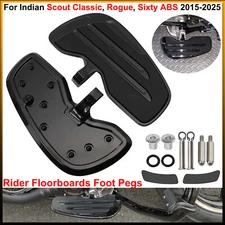 Rider Floorboards Foot Pegs For Indian Scout Classic, Rogue, Sixty ABS 2015-2025