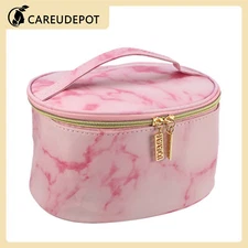 1Pcs Travel Cosmetic Makeup Bag Organizer Toiletry Bag for Women Pink 8"x6"x5"